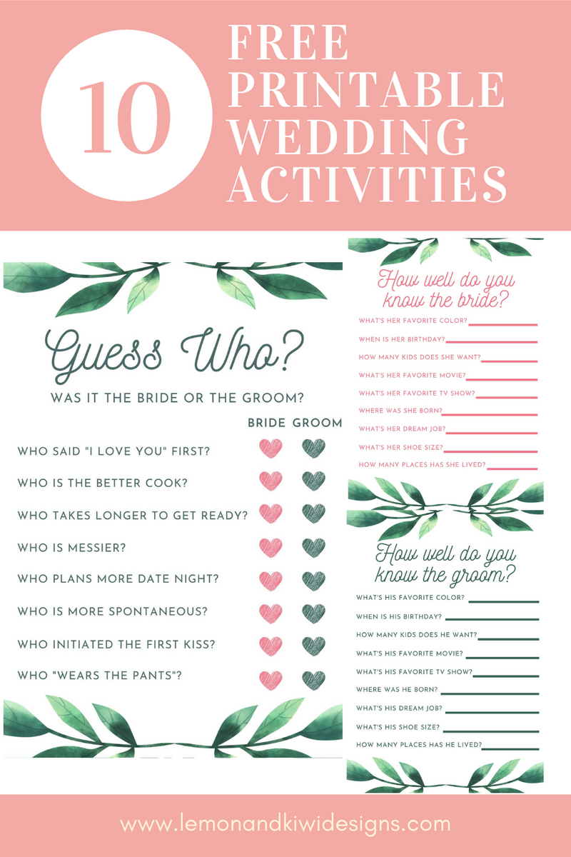 Organize Your Dream Wedding With This Printable Wedding Planner