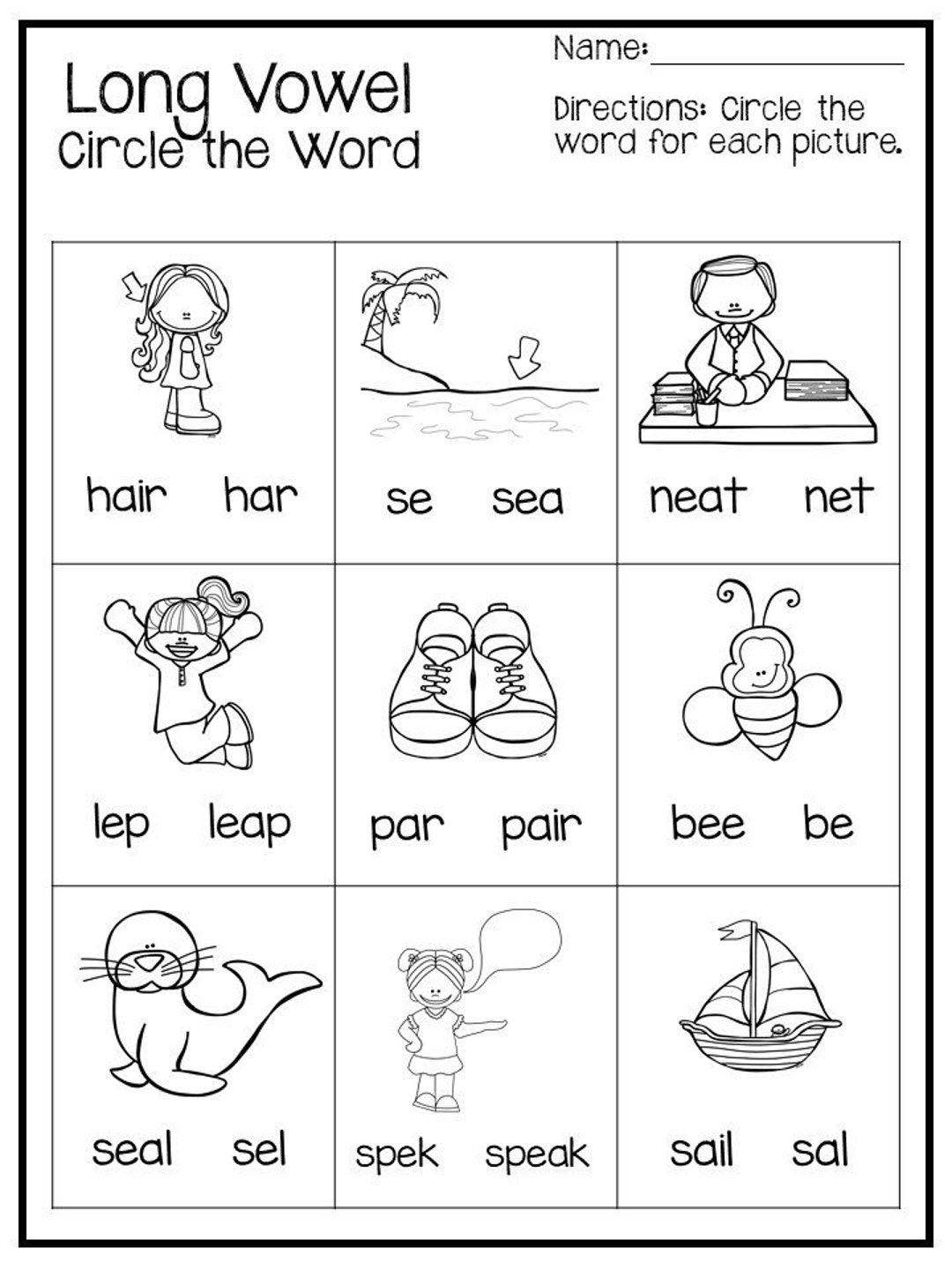 Short And Long Vowels I O U Worksheet Have Fun Teaching