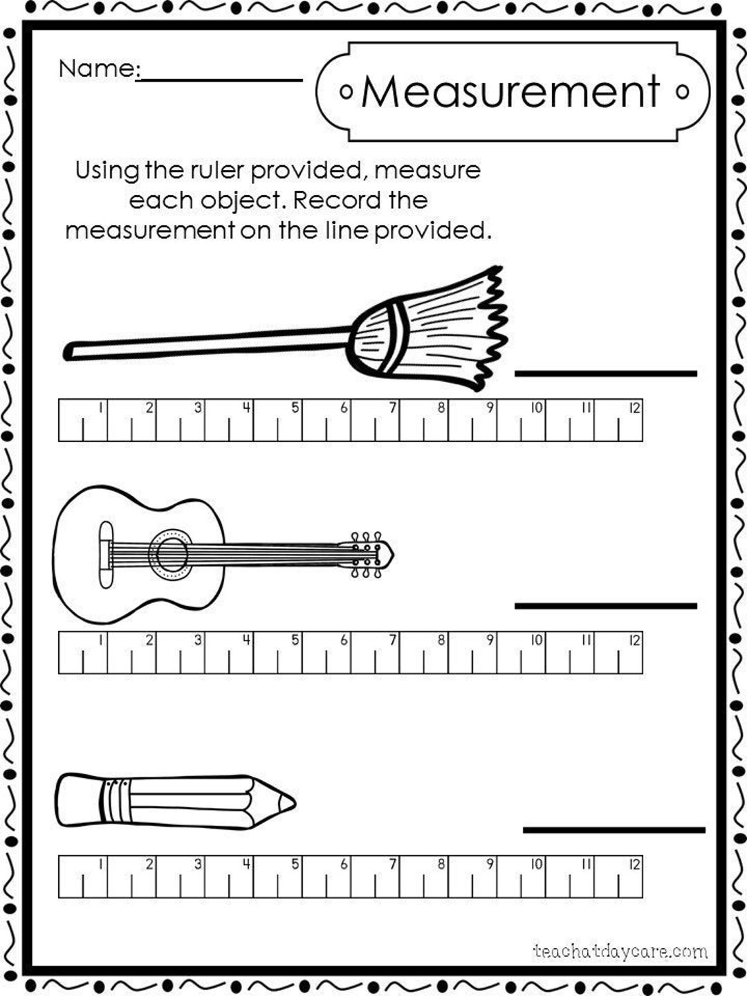 First Grade Measurement Worksheets