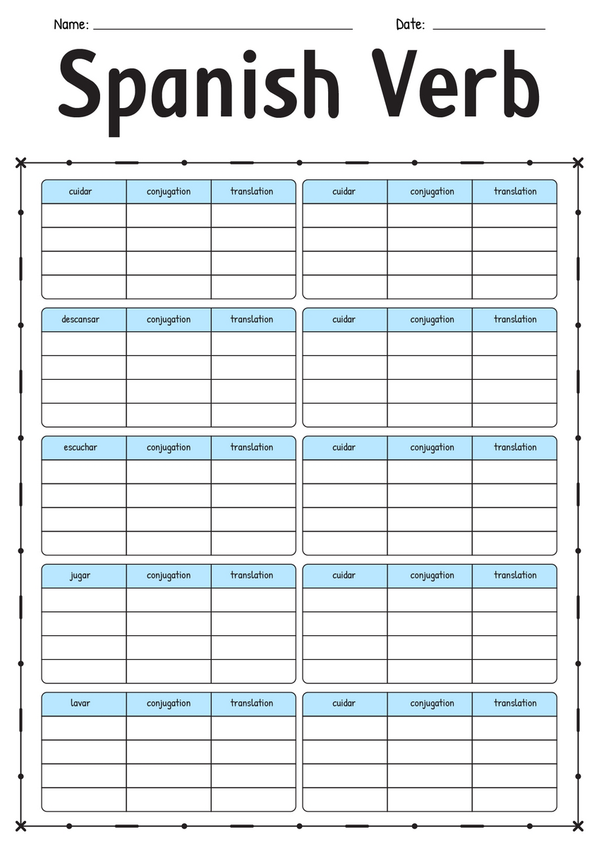 12 Conjugation Present Tense Verb Worksheet Free PDF At Worksheeto