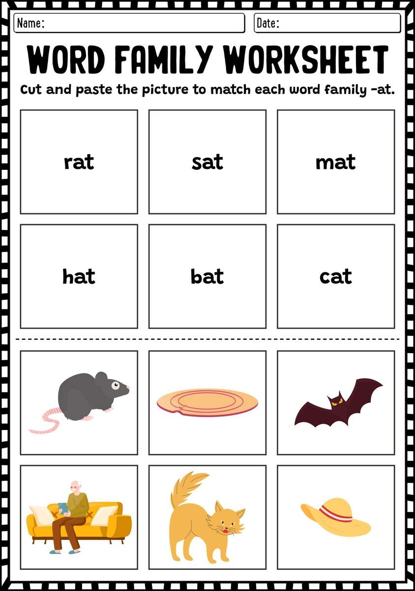 14 Kindergarten OT Word Family Worksheets Free PDF At Worksheeto