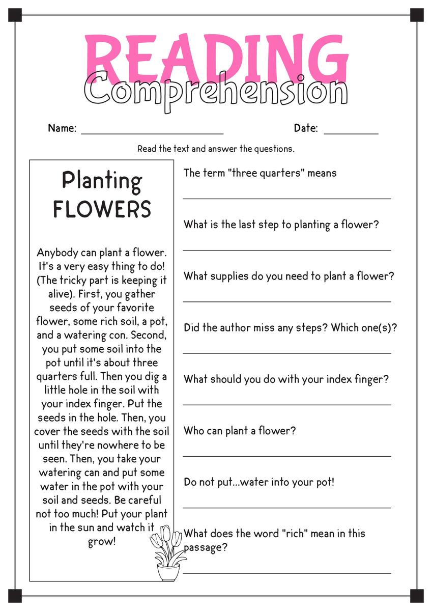 16 Comprehension Reading English Worksheets Free PDF At Worksheeto 16 Comprehension Reading English Worksheets Free PDF At Worksheeto