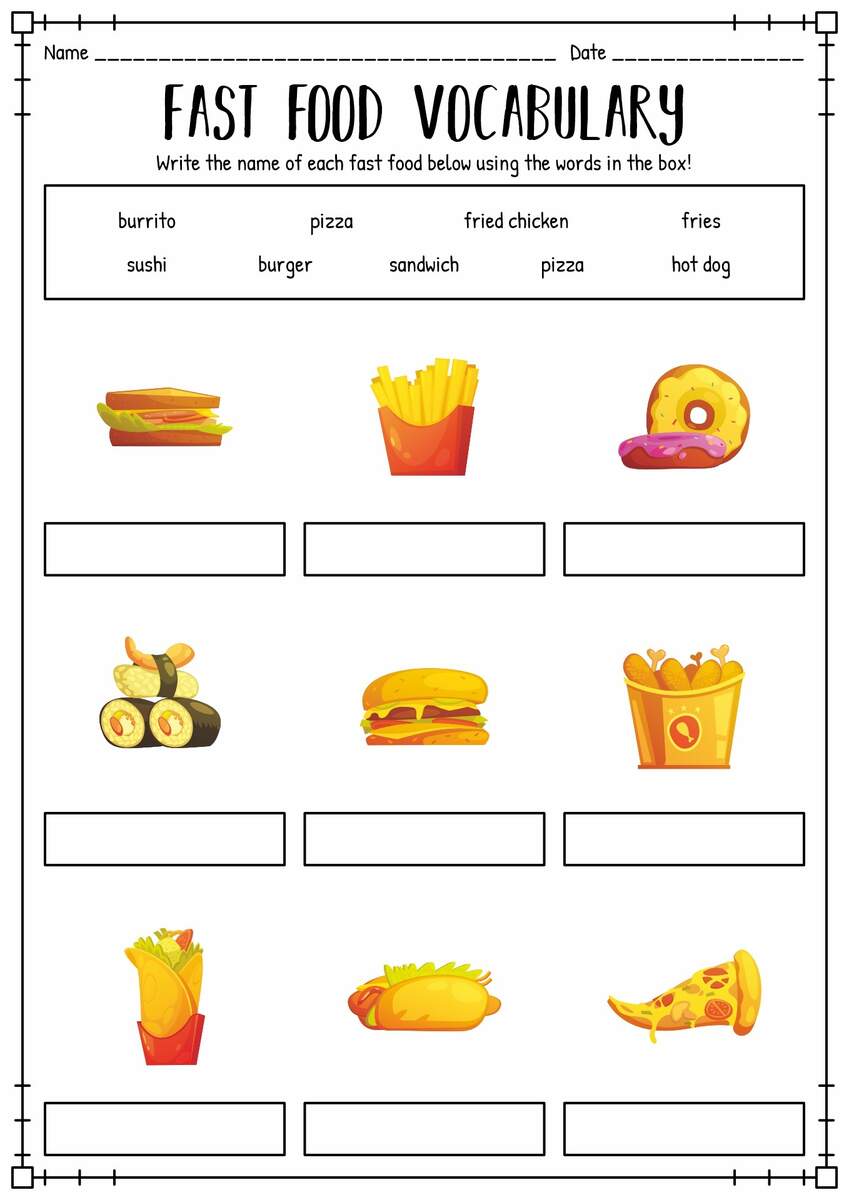 16 Cooking Vocabulary Worksheet Free PDF At Worksheeto