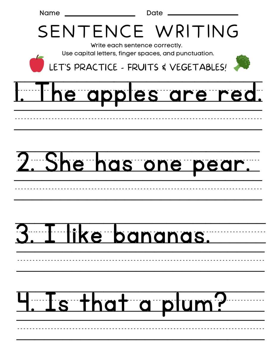 25 THEMED Printable Sentence Writing Worksheets Write The Sentence Worksheets Practice Writing Activity 1st 3rd Grade ELA Worksheets Etsy Israel