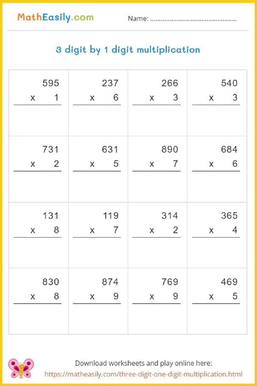 3 Digit By 1 Digit Multiplication Games Worksheets Winter 3 Digit By 1 Digit Multiplication Division Missing Numbers Worksheets Made By Teachers