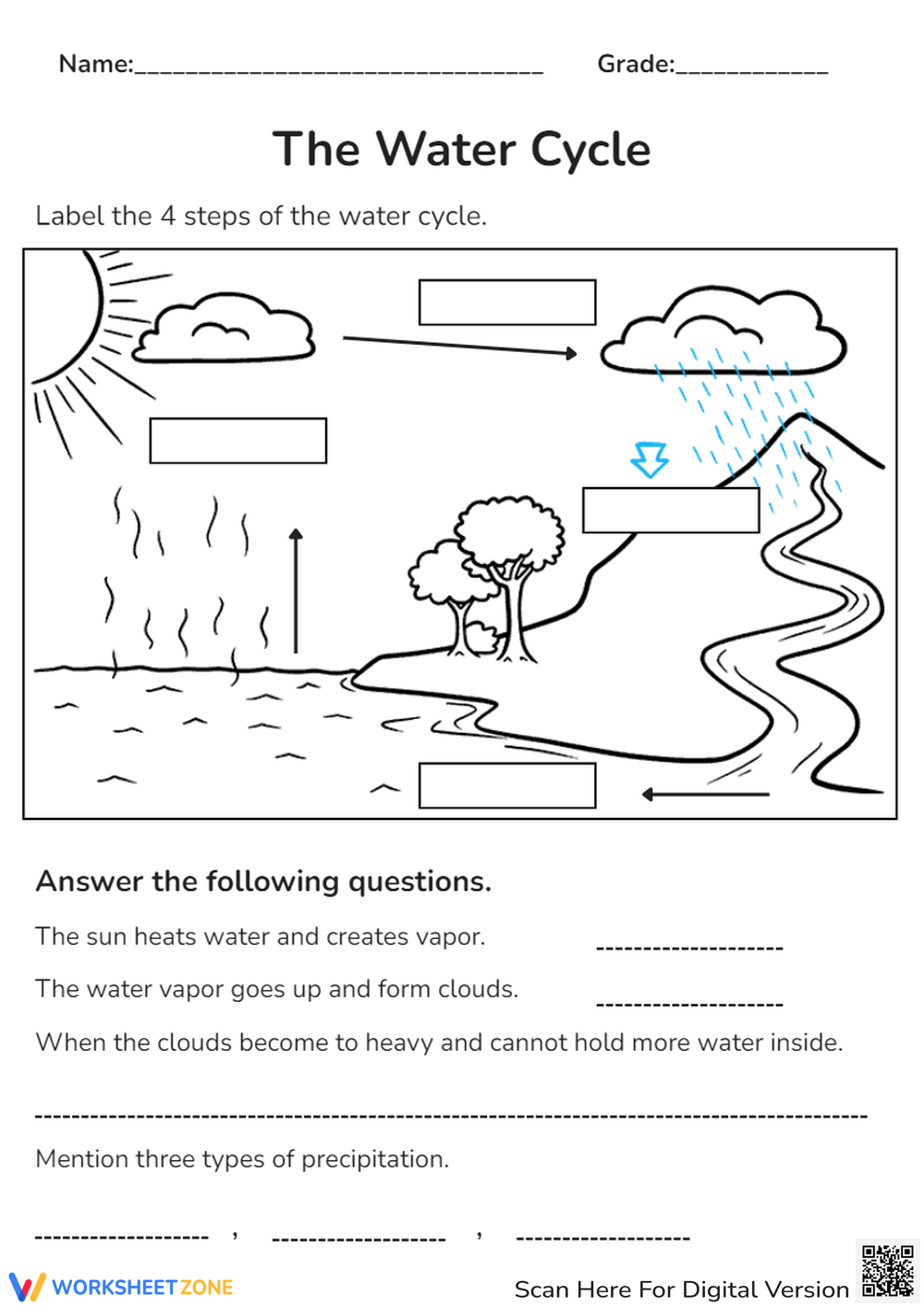 4th Grade Water Worksheets Printable
