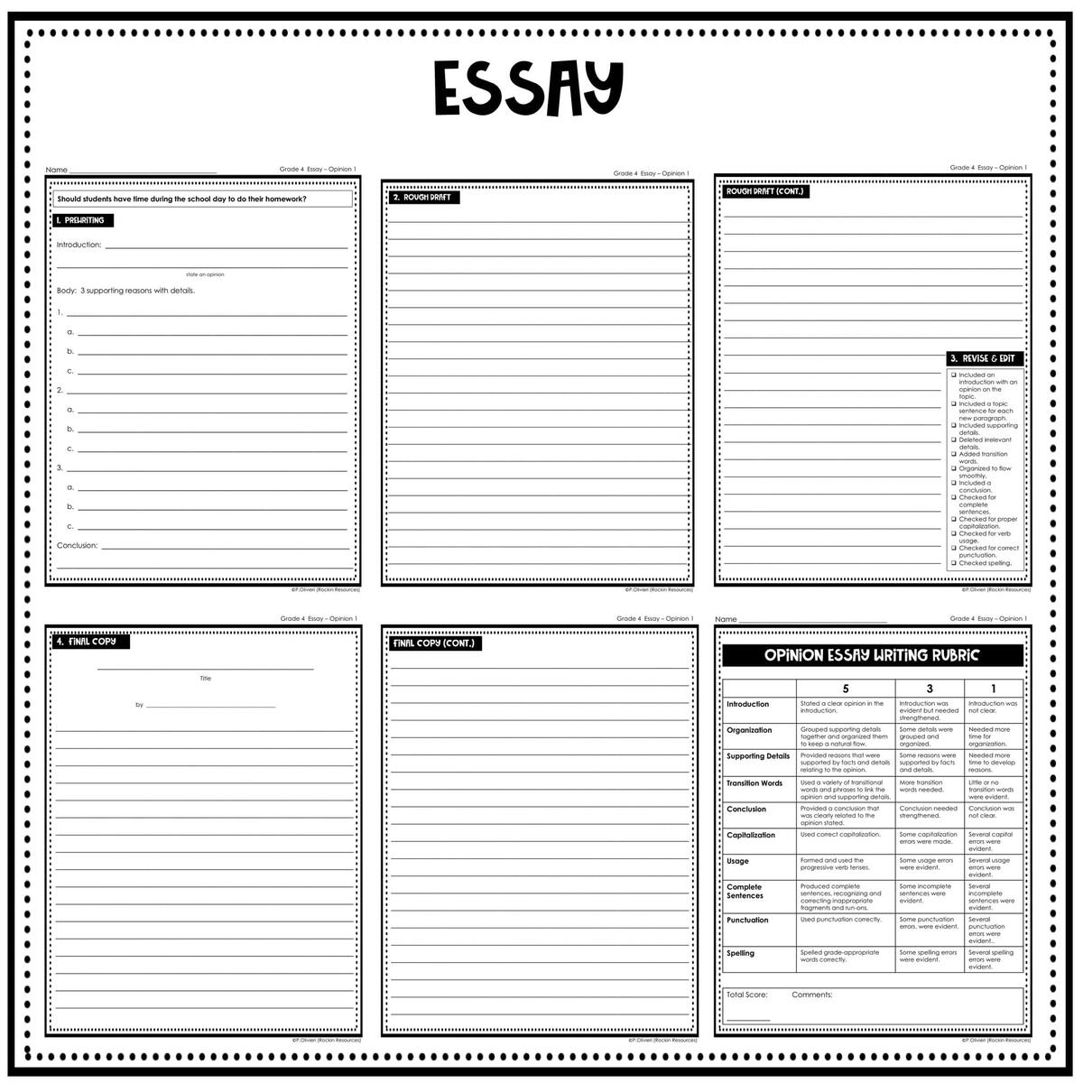 4th Grade Writing Prompts For Paragraph And Essay Writing Rockin Resources 4th Grade Writing Prompts For Paragraph And Essay Writing Rockin Resources