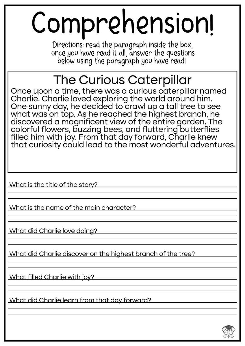 Free Printable Fourth Grade Reading Comprehension Worksheet Download Free Printable Fourth Grade Reading Comprehension Worksheet Png Images Free Worksheets On Clipart Library