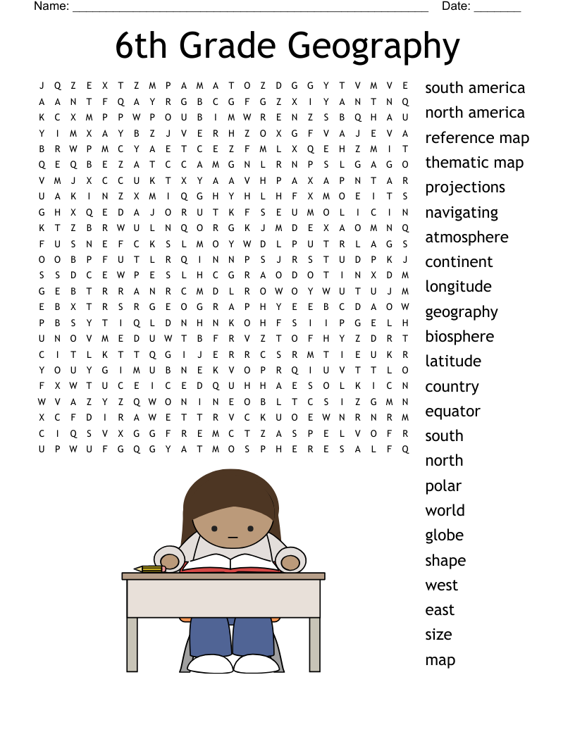 6th Grade Social Studies Unit 1 Worksheet WordMint
