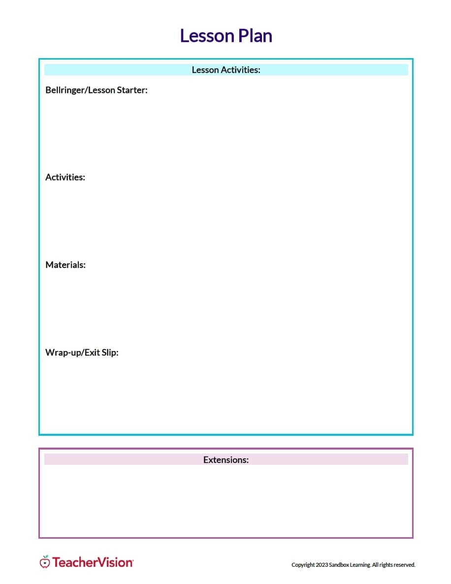 7th Grade Lesson Plans