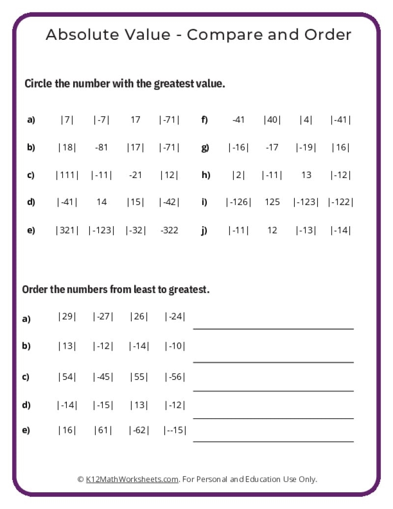 7th Grade Math Worksheets Seventh Grade Decimals Worksheet