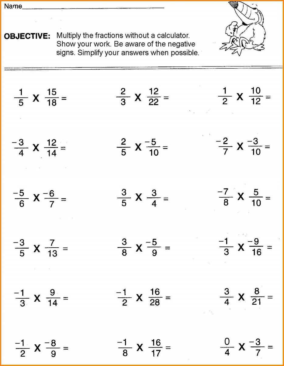 Free Printable 9th Grade Math Review Worksheet