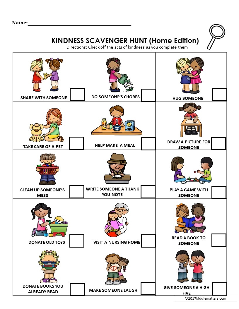Acts Of Kindness Ideas For Kids With Free Printable
