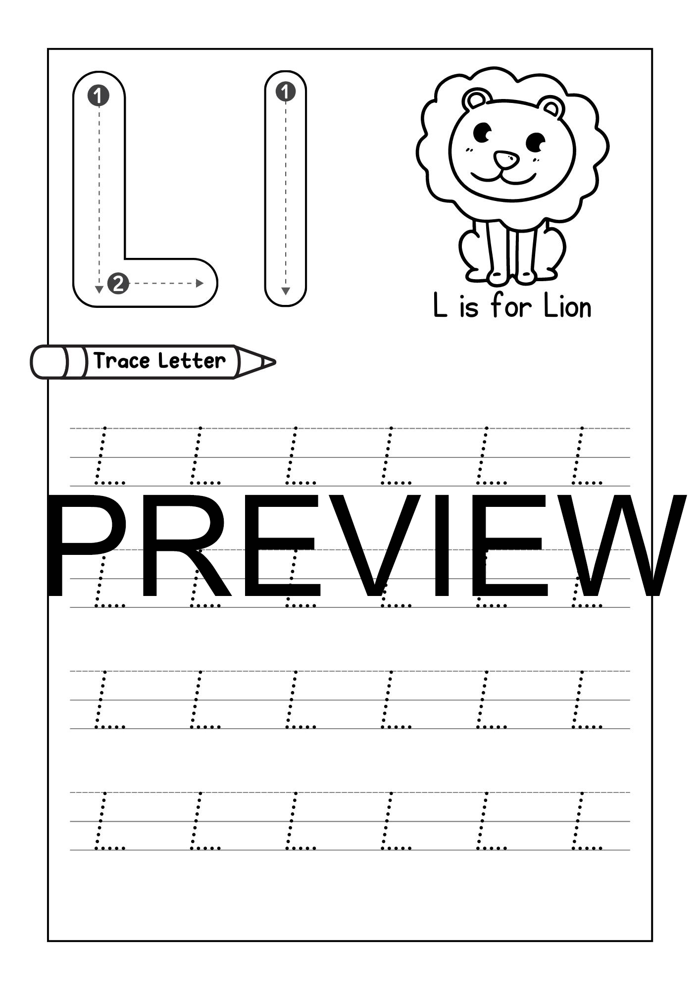 Alphabet Tracing Practice Letter L Handwriting Worksheet Uppercase Lowercase Made By Teachers Alphabet Tracing Practice Letter L Handwriting Worksheet Uppercase Lowercase Made By Teachers