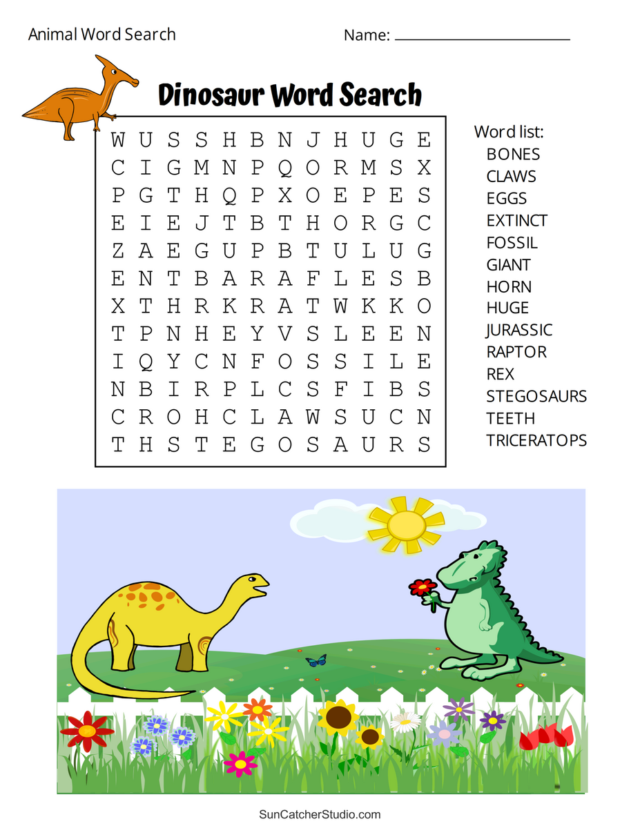 Animal Word Search Free Printable Dog Pet Dinosaur Puzzles Free Printables Lettering SVG Files Tools Apps
