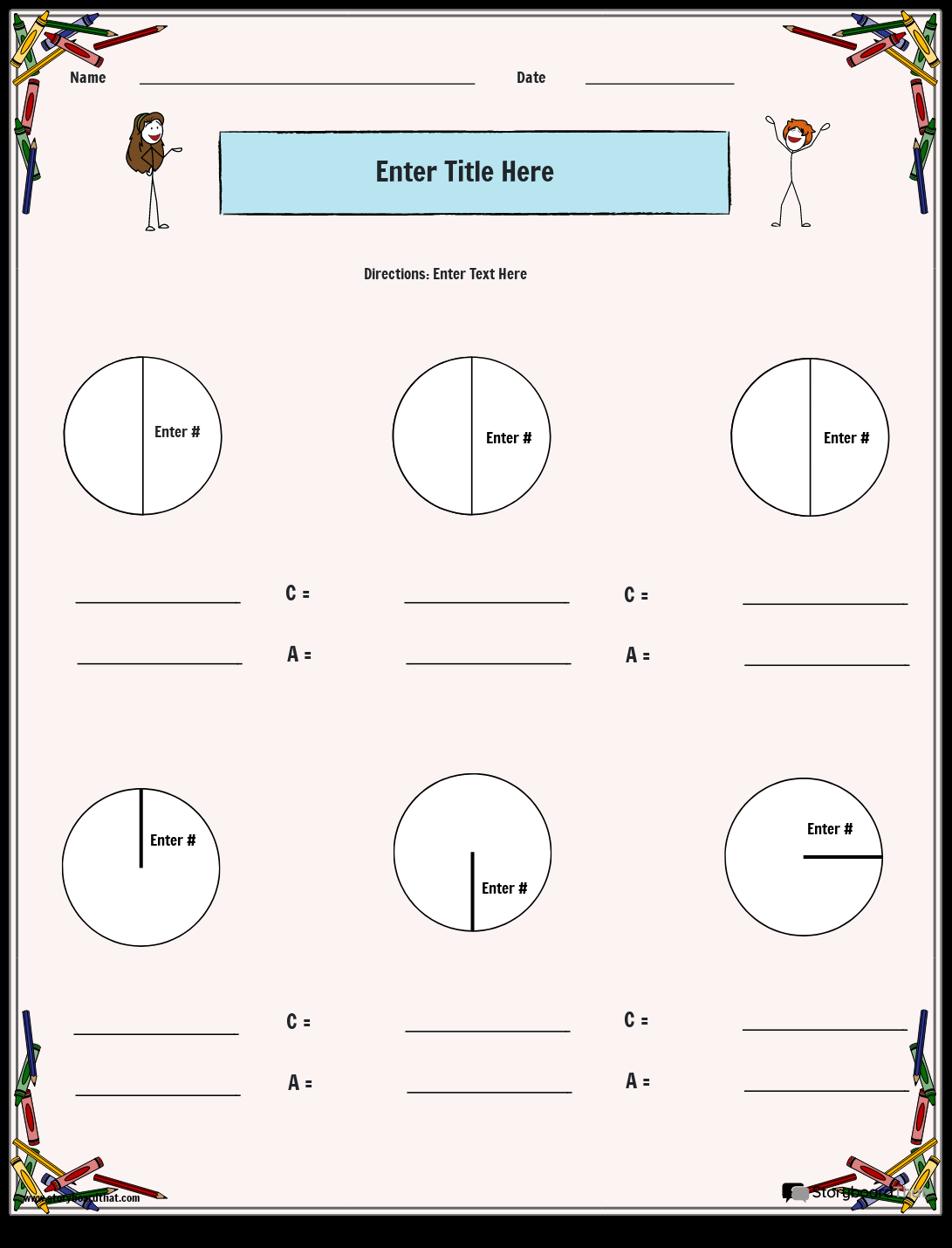 Area Circumference Worksheets Free Circle Worksheets Worksheets Library