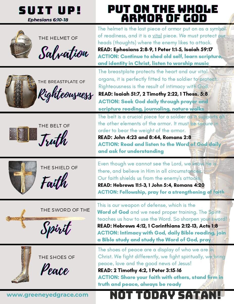 Armor Of God Ephesians 6 12 FREE PRINTOUT Green Eyed Grace Armor Of God Ephesians 6 12 FREE PRINTOUT Green Eyed Grace