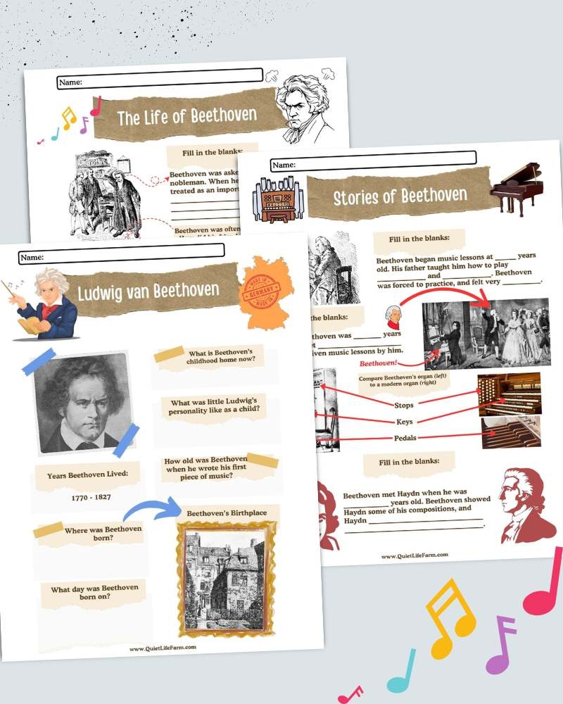 Beethoven Free Music History Study Quiet Life Farm