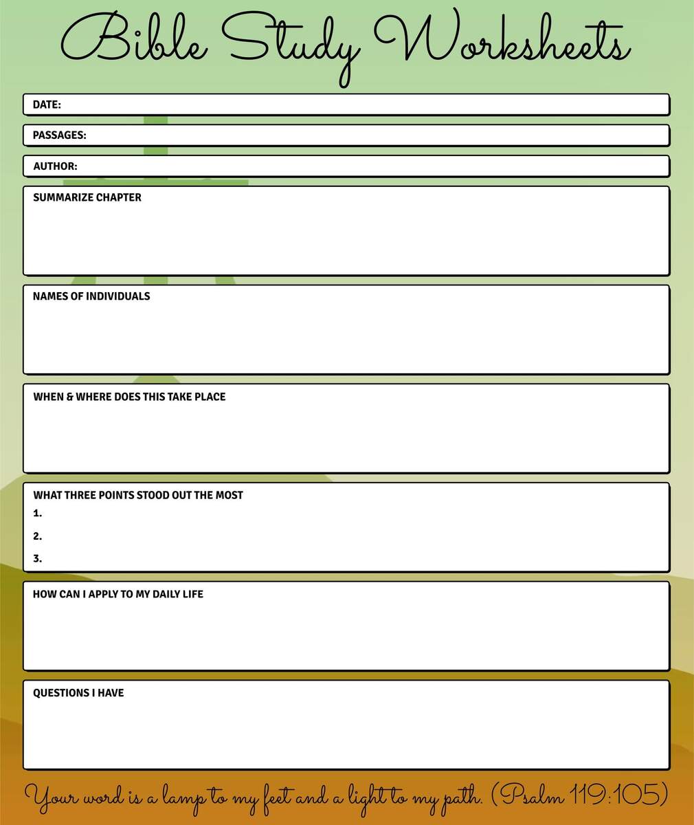 Bible Study Worksheets 10 Free PDF Printables Printablee Free Bible Study Guide Making Connections Through The Bible