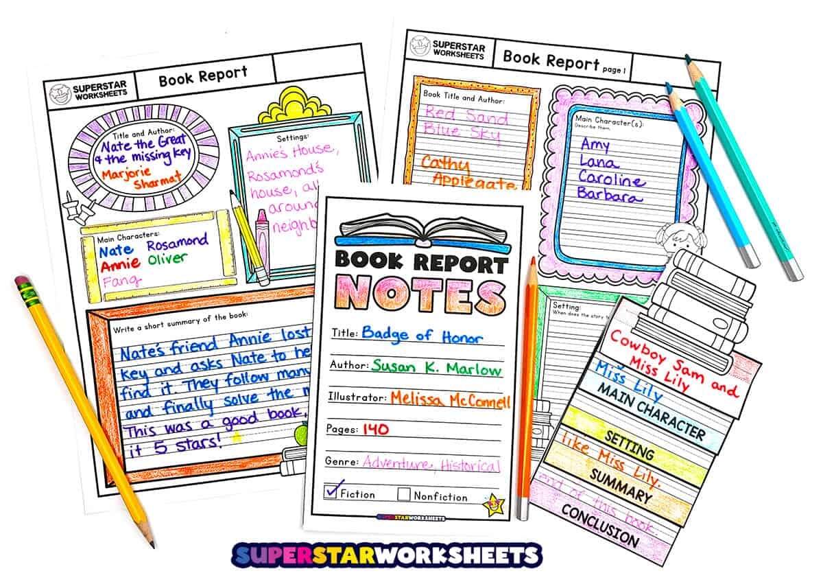Third Grade Book Report Worksheets Free Homeschool Deals