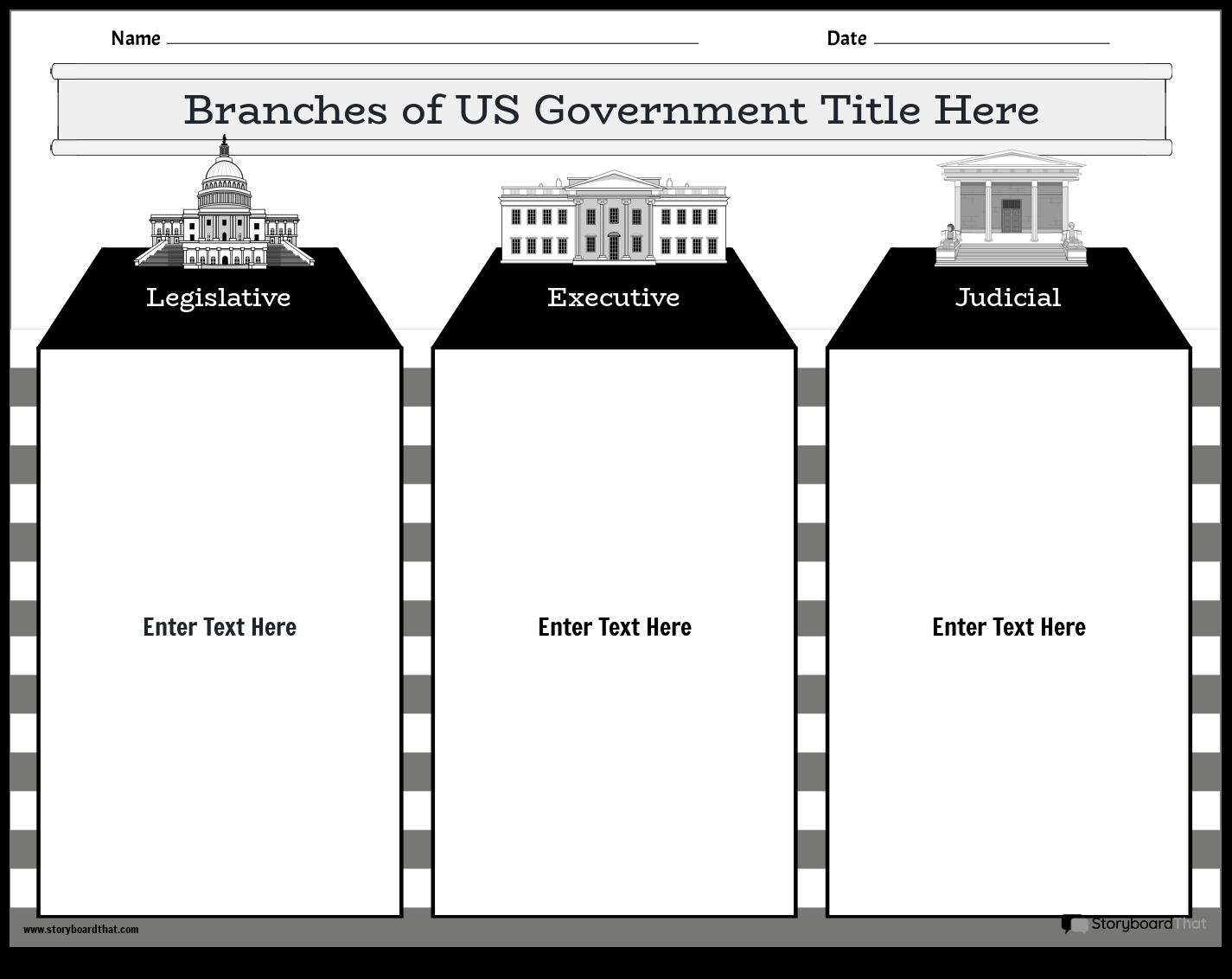 Branches Of Government Worksheet With U S Landmarks Branches Of Government Worksheet With U S Landmarks