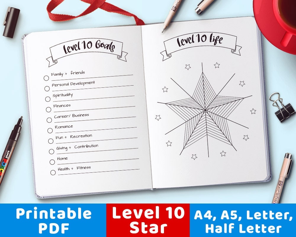 Level 10 Goal Etsy