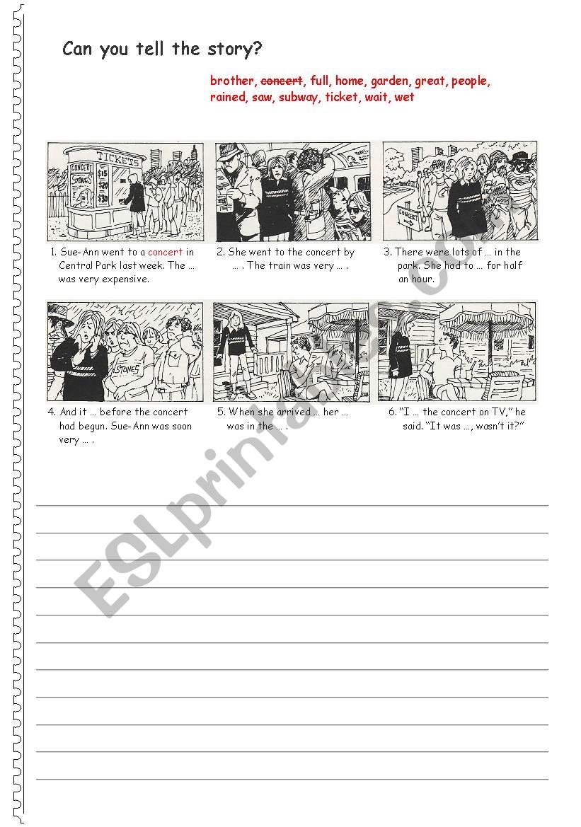Can You Tell The Story ESL Worksheet By Nartenut