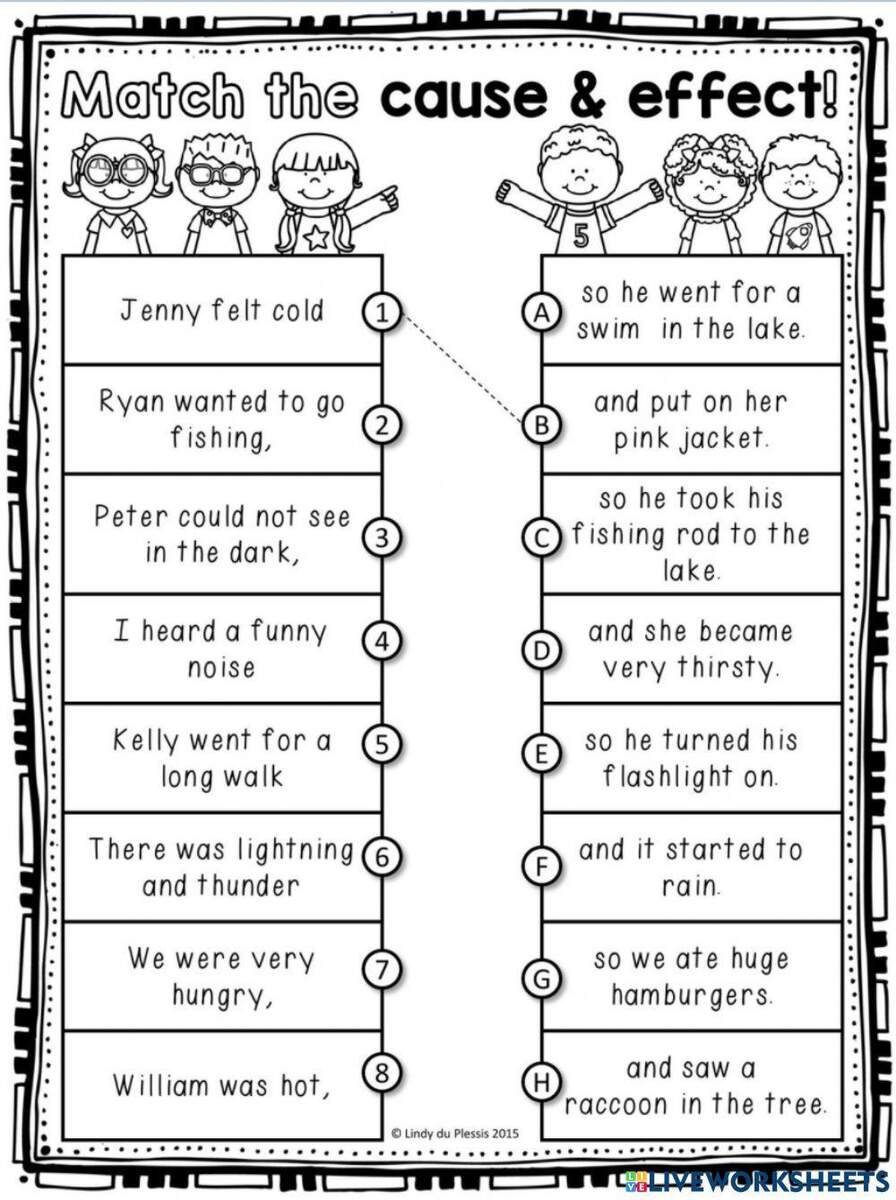 Cause And Effect Exercise For Grade 2 Worksheets Library Cause And Effect Exercise For Grade 2 Worksheets Library