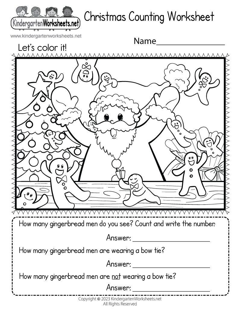 Christmas Counting Worksheet Free Printable Digital PDF Christmas Counting Worksheet Free Printable Digital PDF
