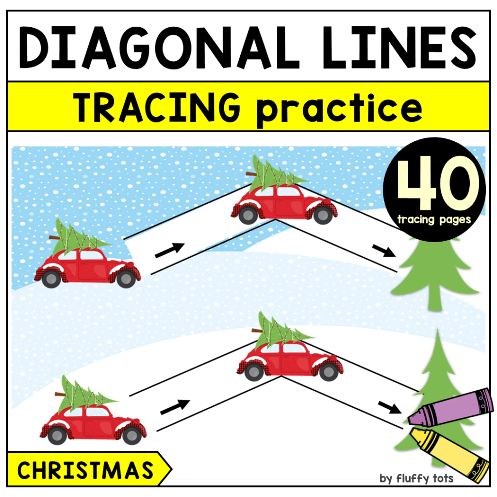 Christmas Pre Writing Tracing Printables FREE 5 Pages Of Diagonal And Zigzag Lines Tracing FluffyTots Christmas Pre Writing Tracing Printables FREE 5 Pages Of Diagonal And Zigzag Lines Tracing FluffyTots