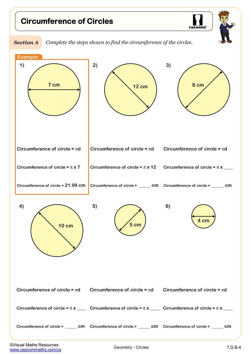 Circle Facts Area Circumference Diameter Radius