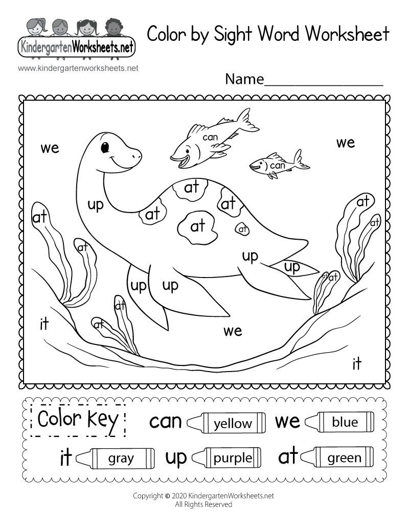 Color By Sight Word Worksheet Free Printable Digital PDF FREE Sight Word The Printable Worksheet MyTeachingStation