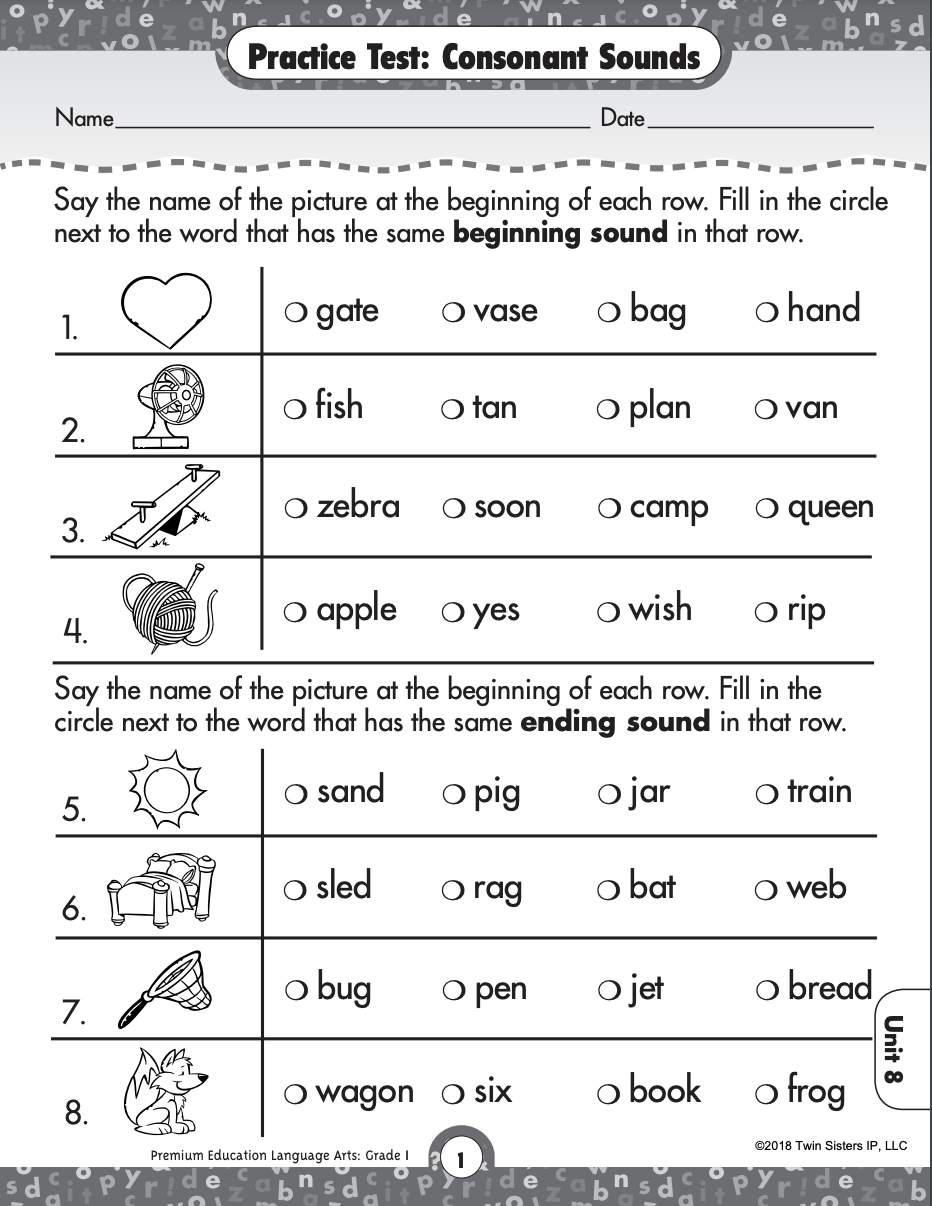 Comprehensive Language Arts Skills Practice Test For Grade 1 Worksheets Library Comprehensive Language Arts Skills Practice Test For Grade 1 Worksheets Library