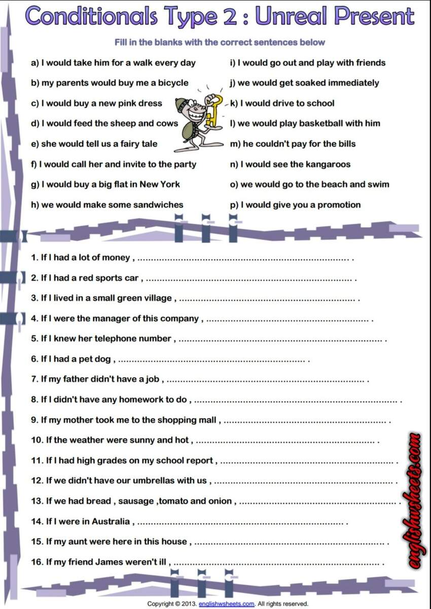 Conditionals ESL Printable Worksheets And Exercises