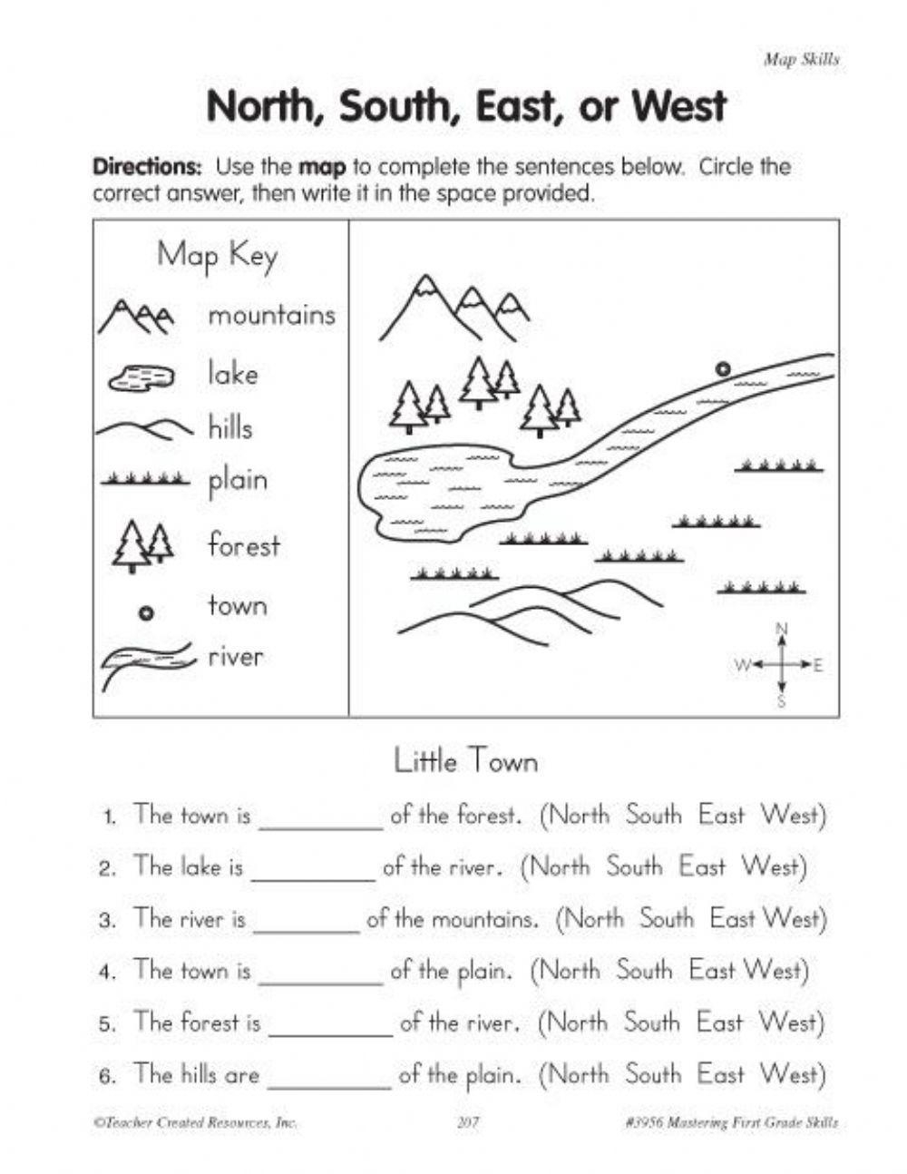 12 Worksheets Map Reading Skills Free PDF At Worksheeto