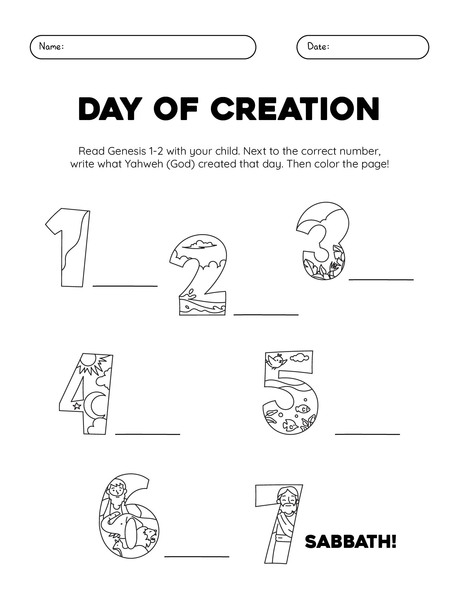 Creation Bible Lesson Worksheets 10 Free PDF Printables Printablee Creation Bible Lesson Worksheets 10 Free PDF Printables Printablee