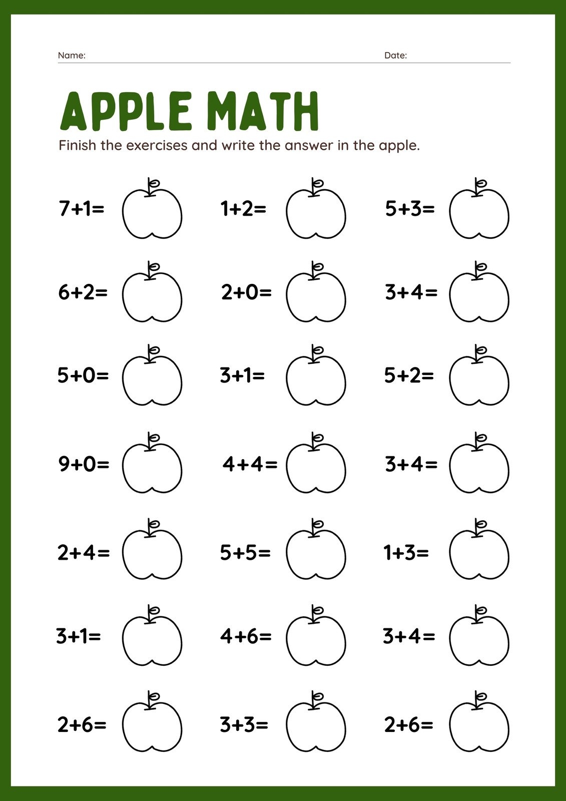 Customize 133 Kindergarten Addition Worksheets Templates Online Canva Customize 133 Kindergarten Addition Worksheets Templates Online Canva
