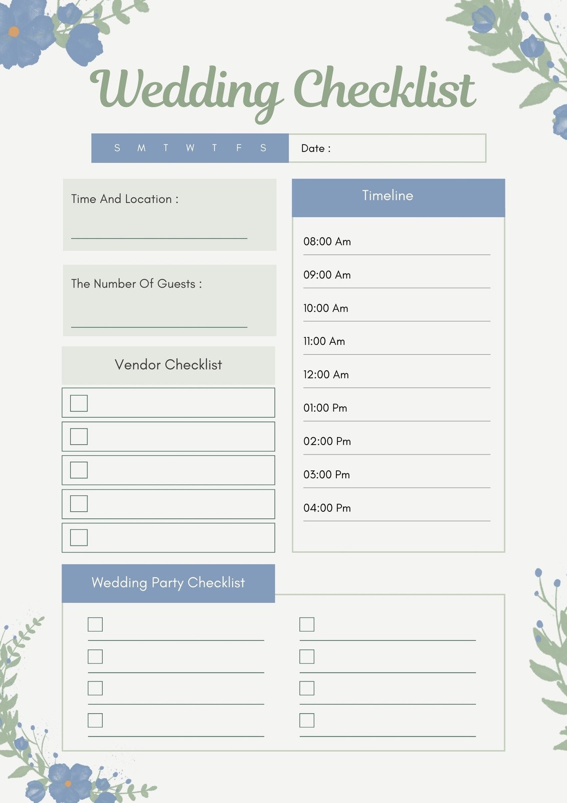 Customize 164 Wedding Checklists Templates Online Canva