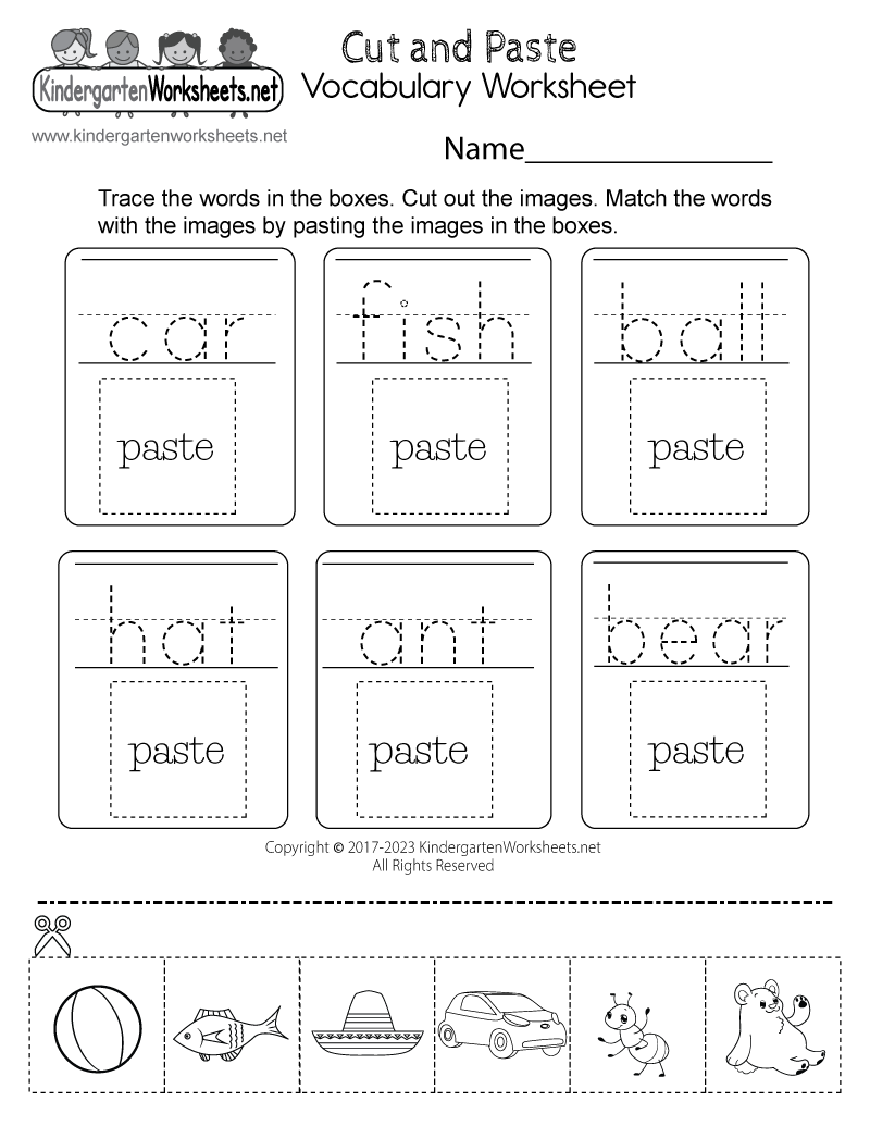 Cut And Paste Vocabulary Worksheet Free Printable Digital PDF Free Preschool Cut And Paste Worksheet