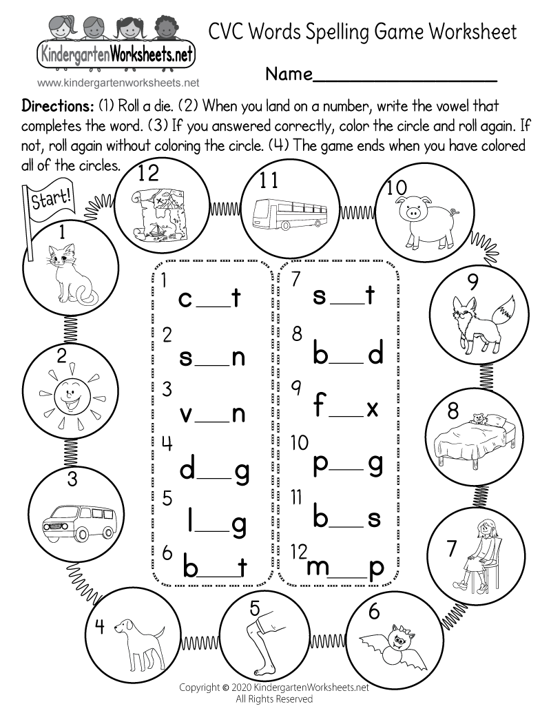Spelling Three Letter Words Worksheet Free Printable Digital PDF