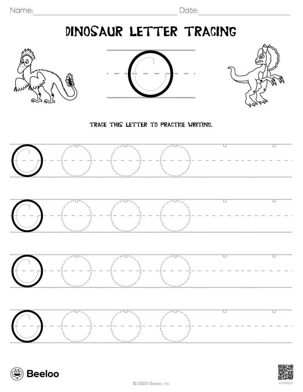 Dinosaurs Tracing Worksheets Fine Motor Activity Dinosaur Tracing Prewriting Made By Teachers