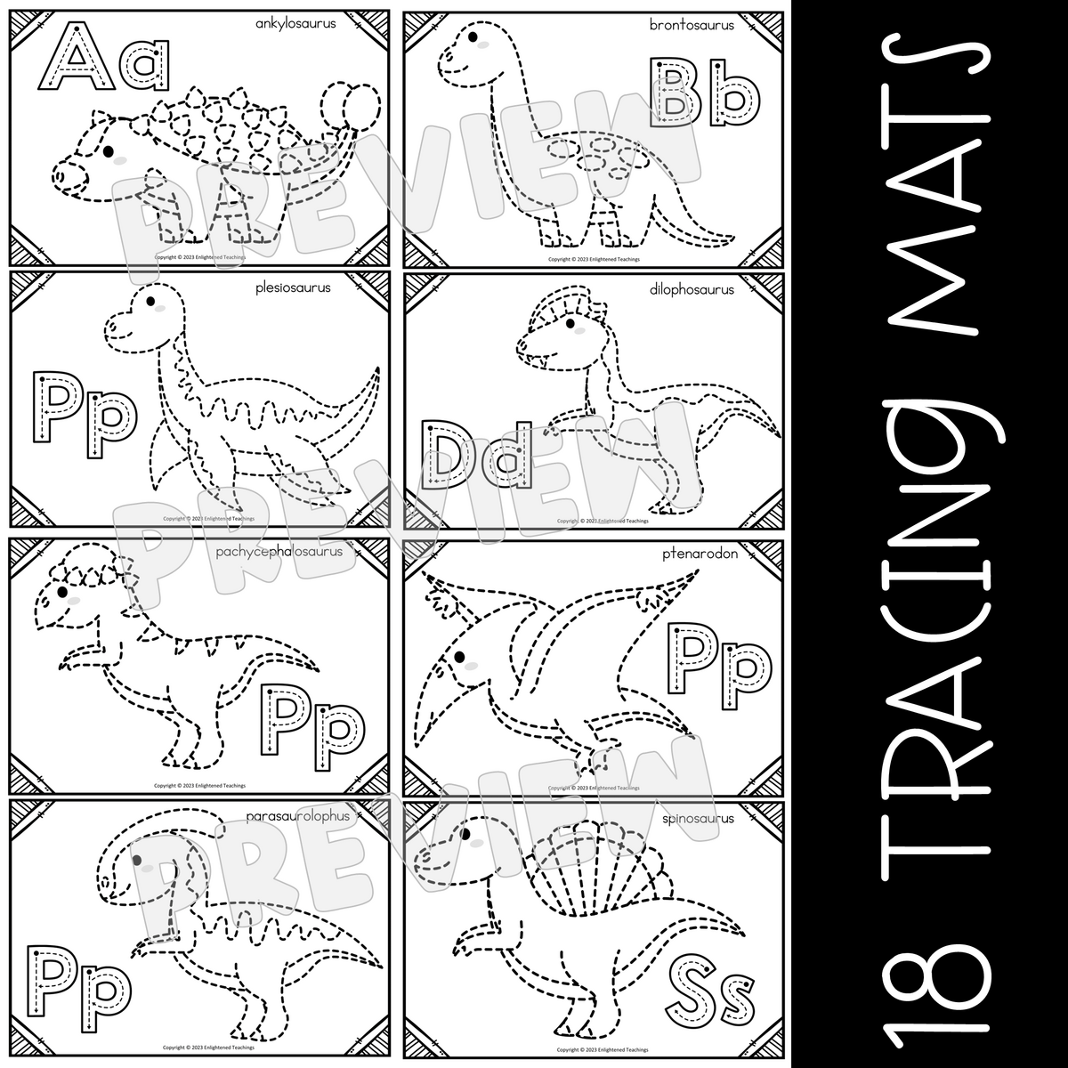 Dinosaurs Tracing Worksheets Fine Motor Activity Dinosaur Tracing Prewriting Made By Teachers