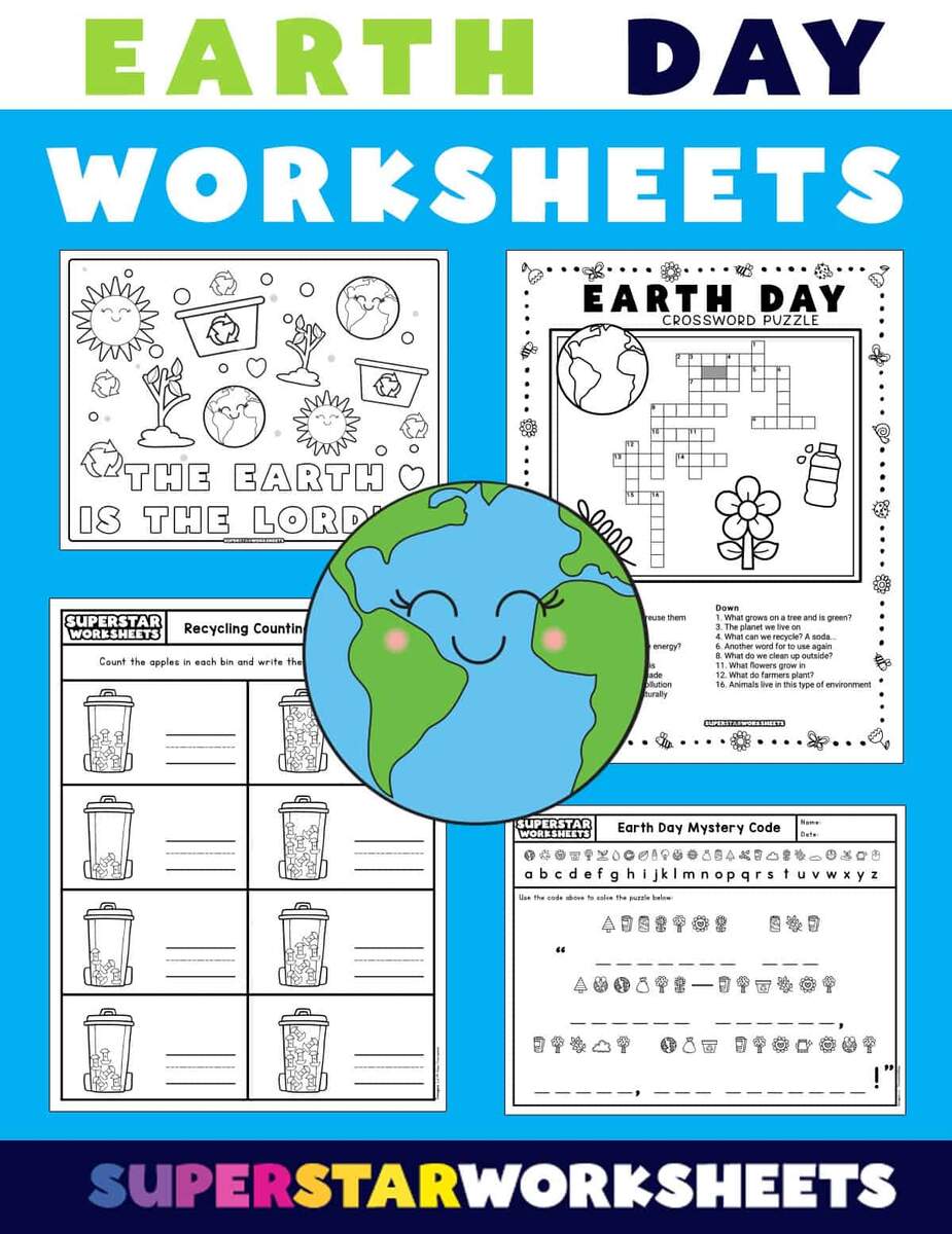 Earth Day Worksheets Free Printables Superstar Worksheets