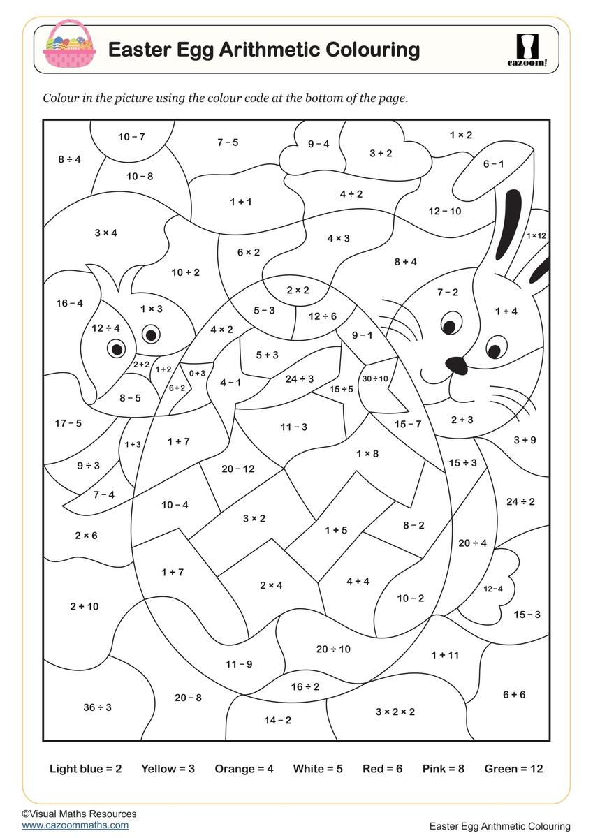 Easter Maths Worksheets Printable PDF Easter Maths Worksheets Easter Maths Worksheets Printable PDF Easter Maths Worksheets