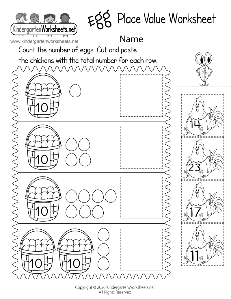 Egg Place Value Worksheet Free Printable Digital PDF Egg Place Value Worksheet Free Printable Digital PDF