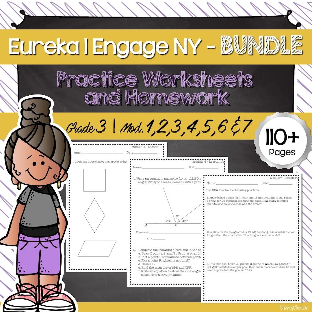 Eureka Math Engage NY Extra Worksheets For 3rd Grade BUNDLE all Modules Etsy Hong Kong