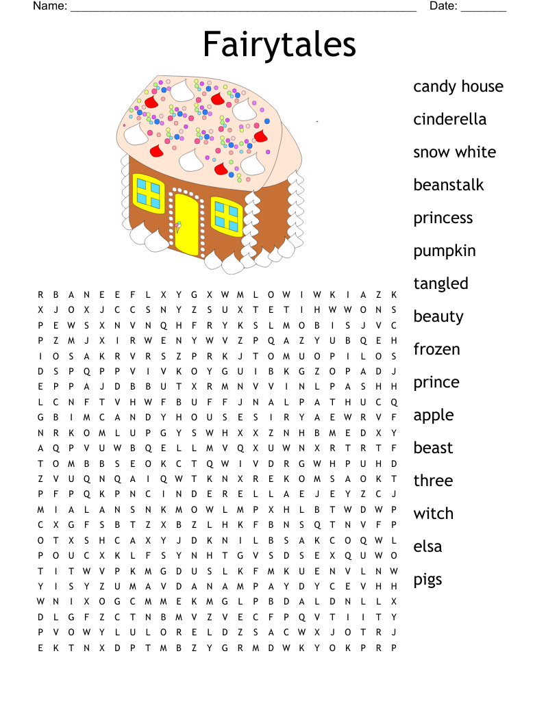 Fairy Tale Crossword WordMint