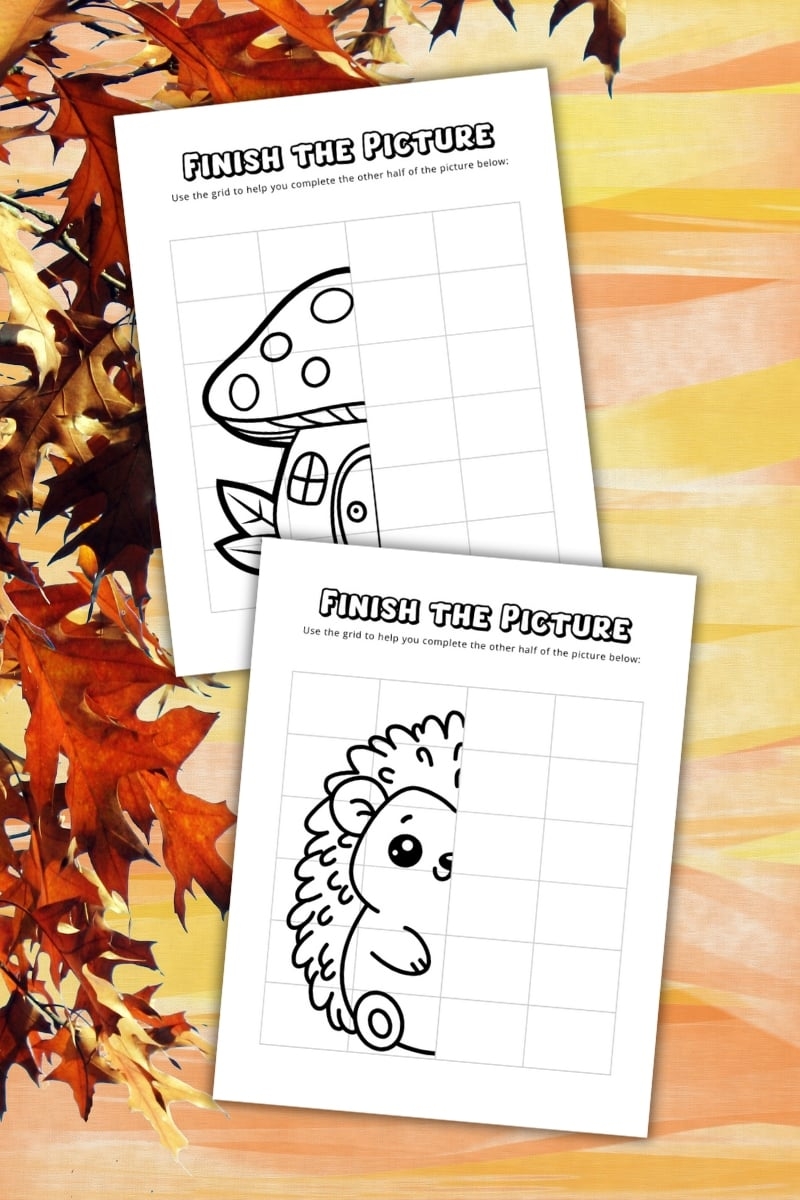 Fall Finish The Picture Worksheets Free Printable
