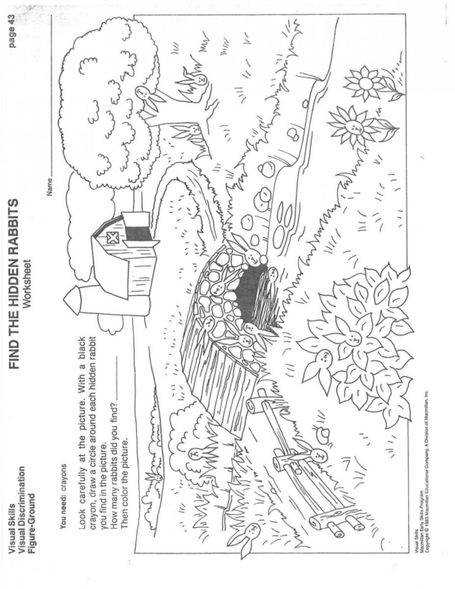 Find The Hidden Rabbits LoveToTeach