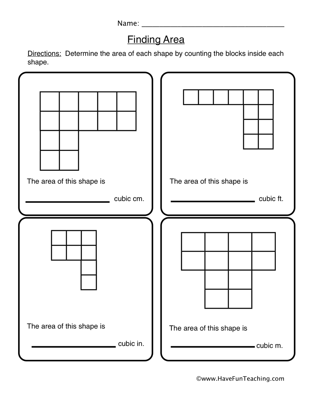 Area Of Composite Figures Rectangles Examples Solutions Videos Worksheets Activities
